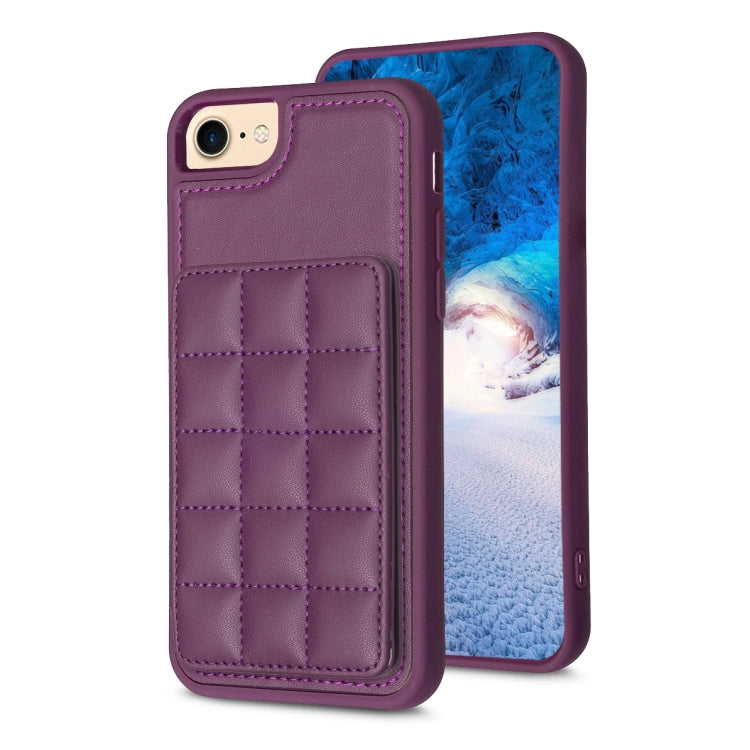Grid Card Slot Holder Phone Case, For iPhone 14 Pro Max, For iPhone 15, For iPhone SE 2022 / SE 2020 / 8 / 7, For iPhone 13 Pro Max, For iPhone 13 Pro, For iPhone 12 / 12 Pro