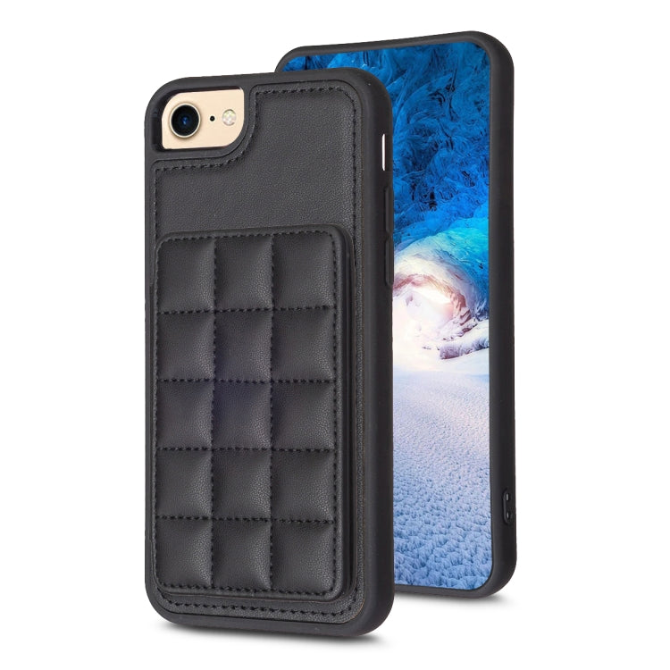 Grid Card Slot Holder Phone Case, For iPhone 14 Pro Max, For iPhone 15, For iPhone SE 2022 / SE 2020 / 8 / 7, For iPhone 13 Pro Max, For iPhone 13 Pro, For iPhone 12 / 12 Pro
