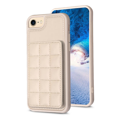 Grid Card Slot Holder Phone Case, For iPhone 14 Pro Max, For iPhone 15, For iPhone SE 2022 / SE 2020 / 8 / 7, For iPhone 13 Pro Max, For iPhone 13 Pro, For iPhone 12 / 12 Pro