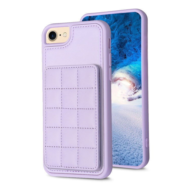Grid Card Slot Holder Phone Case, For iPhone 14 Pro Max, For iPhone 15, For iPhone SE 2022 / SE 2020 / 8 / 7, For iPhone 13 Pro Max, For iPhone 13 Pro, For iPhone 12 / 12 Pro