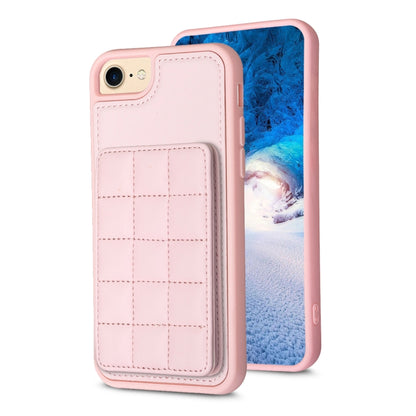 Grid Card Slot Holder Phone Case, For iPhone 14 Pro Max, For iPhone 15, For iPhone SE 2022 / SE 2020 / 8 / 7, For iPhone 13 Pro Max, For iPhone 13 Pro, For iPhone 12 / 12 Pro