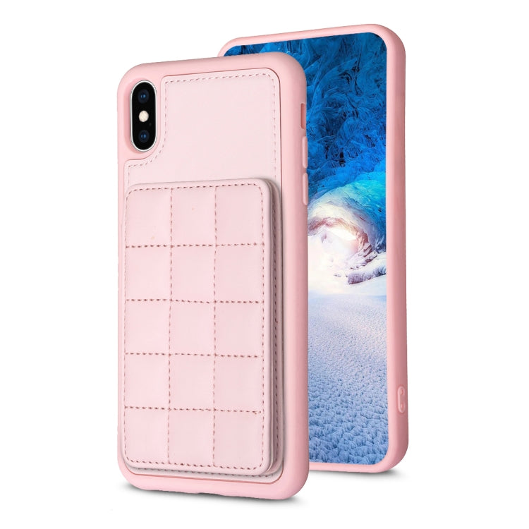 Grid Card Slot Holder Phone Case, For iPhone 12 Pro Max, For iPhone 11 Pro Max, For iPhone 11, For iPhone 11 Pro, For iPhone XS / X, For iPhone XR