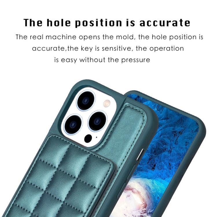 Grid Card Slot Holder Phone Case, For iPhone 15 Pro Max, For iPhone 14 Plus, For iPhone 15 Pro, For iPhone 14 / 13, For iPhone 14 Pro, For iPhone 15 Plus