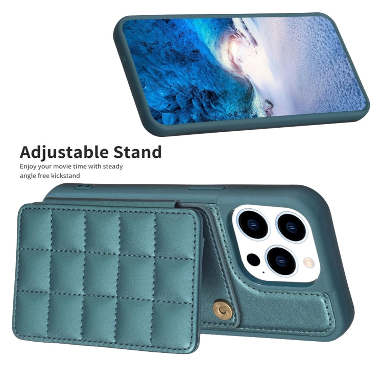 Grid Card Slot Holder Phone Case, For iPhone 15 Pro Max, For iPhone 14 Plus, For iPhone 15 Pro, For iPhone 14 / 13, For iPhone 14 Pro, For iPhone 15 Plus