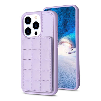 Grid Card Slot Holder Phone Case, For iPhone 15 Pro Max, For iPhone 14 Plus, For iPhone 15 Pro, For iPhone 14 / 13, For iPhone 14 Pro, For iPhone 15 Plus