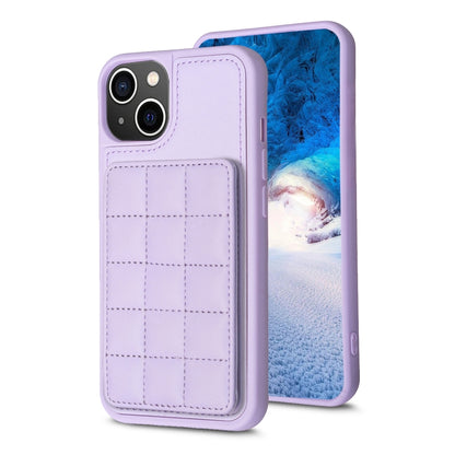 Grid Card Slot Holder Phone Case, For iPhone 14 Pro Max, For iPhone 15, For iPhone SE 2022 / SE 2020 / 8 / 7, For iPhone 13 Pro Max, For iPhone 13 Pro, For iPhone 12 / 12 Pro