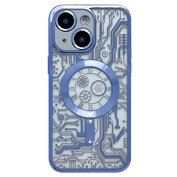 Electroplated Circuit Board Pattern MagSafe Phone Case, For iPhone 13, For iPhone 12, For iPhone 12 Pro Max, For iPhone 12 Pro, For iPhone 11 Pro Max, For iPhone 11