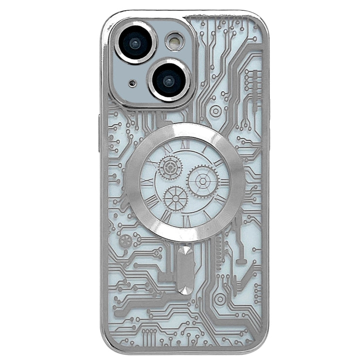 Electroplated Circuit Board Pattern MagSafe Phone Case, For iPhone 13, For iPhone 12, For iPhone 12 Pro Max, For iPhone 12 Pro, For iPhone 11 Pro Max, For iPhone 11