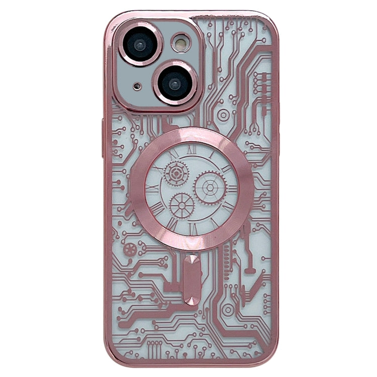 Electroplated Circuit Board Pattern MagSafe Phone Case, For iPhone 13, For iPhone 12, For iPhone 12 Pro Max, For iPhone 12 Pro, For iPhone 11 Pro Max, For iPhone 11