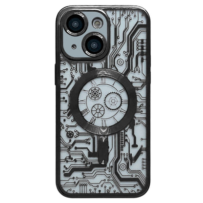Electroplated Circuit Board Pattern MagSafe Phone Case, For iPhone 14 Plus, For iPhone 14, For iPhone 14 Pro, For iPhone 14 Pro Max, For iPhone 13 Pro Max, For iPhone 13 Pro