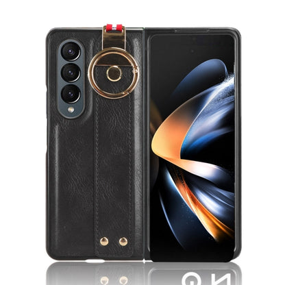 Wristband Leather Back Phone Case, For Samsung Galaxy Z Fold4, For Samsung Galaxy A05s 4G, For Samsung Galaxy S24 Ultra 5G, For Samsung Galaxy M34 5G, For Samsung Galaxy S23 FE 5G, For Samsung Galaxy S24+ 5G, For Samsung Galaxy Z Flip4                 ...