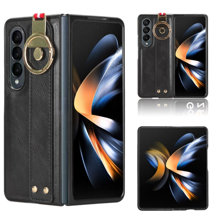 Wristband Leather Back Phone Case, For Samsung Galaxy Z Fold4, For Samsung Galaxy A05s 4G, For Samsung Galaxy S24 Ultra 5G, For Samsung Galaxy M34 5G, For Samsung Galaxy S23 FE 5G, For Samsung Galaxy S24+ 5G, For Samsung Galaxy Z Flip4                 ...