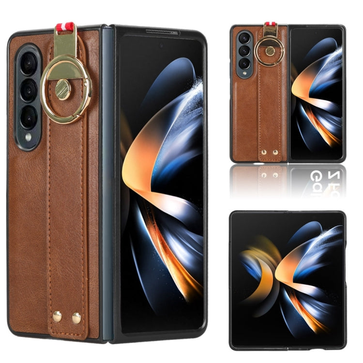 Wristband Leather Back Phone Case, For Samsung Galaxy A05s 4G, For Samsung Galaxy S24 Ultra 5G, For Samsung Galaxy M34 5G, For Samsung Galaxy Z Fold4, For Samsung Galaxy S24+ 5G, For Samsung Galaxy Z Flip4, For Samsung Galaxy S23 FE 5G                 ...