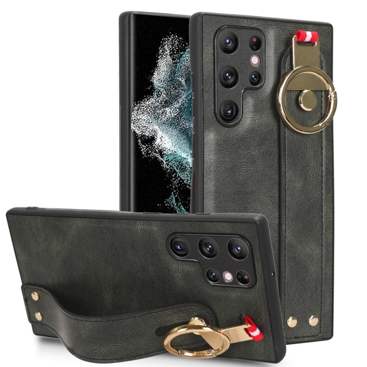 Wristband Leather Back Phone Case, For Samsung Galaxy A05s 4G, For Samsung Galaxy S24 Ultra 5G, For Samsung Galaxy M34 5G, For Samsung Galaxy Z Fold4, For Samsung Galaxy S24+ 5G, For Samsung Galaxy Z Flip4, For Samsung Galaxy S23 FE 5G                 ...