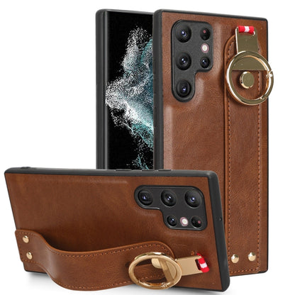 Wristband Leather Back Phone Case, For Samsung Galaxy Z Fold4, For Samsung Galaxy A05s 4G, For Samsung Galaxy S24 Ultra 5G, For Samsung Galaxy M34 5G, For Samsung Galaxy S23 FE 5G, For Samsung Galaxy S24+ 5G, For Samsung Galaxy Z Flip4                 ...