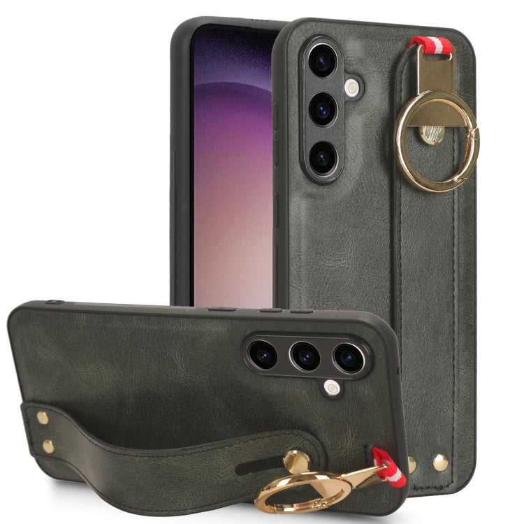 Wristband Leather Back Phone Case, For Samsung Galaxy A05s 4G, For Samsung Galaxy S24 Ultra 5G, For Samsung Galaxy M34 5G, For Samsung Galaxy Z Fold4, For Samsung Galaxy S24+ 5G, For Samsung Galaxy Z Flip4, For Samsung Galaxy S23 FE 5G                 ...