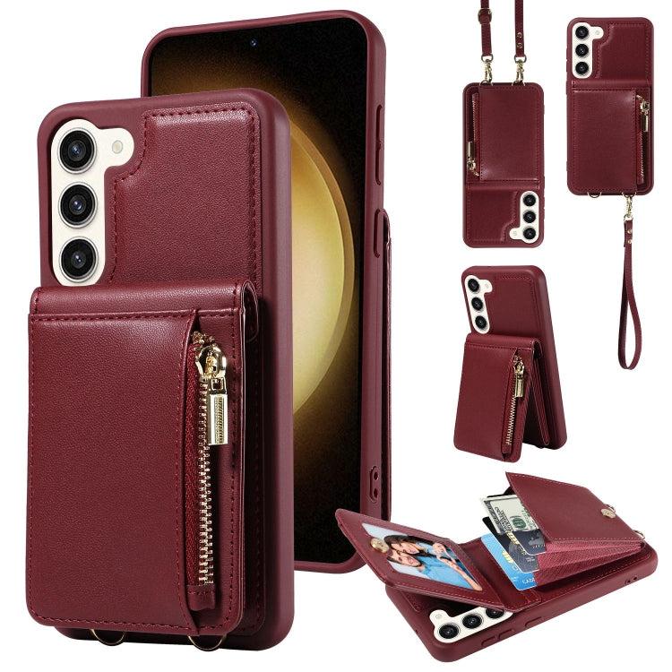 Crossbody Lanyard Zipper Wallet Leather Phone Case, For Samsung Galaxy S24 Ultra 5G, For Samsung Galaxy S23 FE 5G, For Samsung Galaxy S23 Ultra 5G, For Samsung Galaxy S23+ 5G, For Samsung Galaxy A13 4G / 5G, For Samsung Galaxy S22 Ultra 5G             ...
