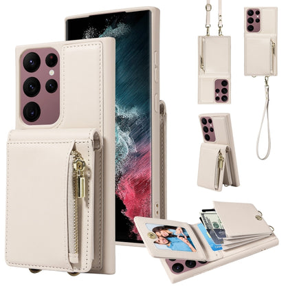 Crossbody Lanyard Zipper Wallet Leather Phone Case, For Samsung Galaxy S24 Ultra 5G, For Samsung Galaxy S23 FE 5G, For Samsung Galaxy S23 Ultra 5G, For Samsung Galaxy S23+ 5G, For Samsung Galaxy A13 4G / 5G, For Samsung Galaxy S22 Ultra 5G             ...