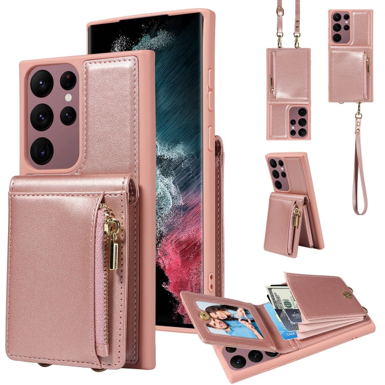 Crossbody Lanyard Zipper Wallet Leather Phone Case, For Samsung Galaxy S24 Ultra 5G, For Samsung Galaxy S23 FE 5G, For Samsung Galaxy S23 Ultra 5G, For Samsung Galaxy S23+ 5G, For Samsung Galaxy A13 4G / 5G, For Samsung Galaxy S22 Ultra 5G             ...