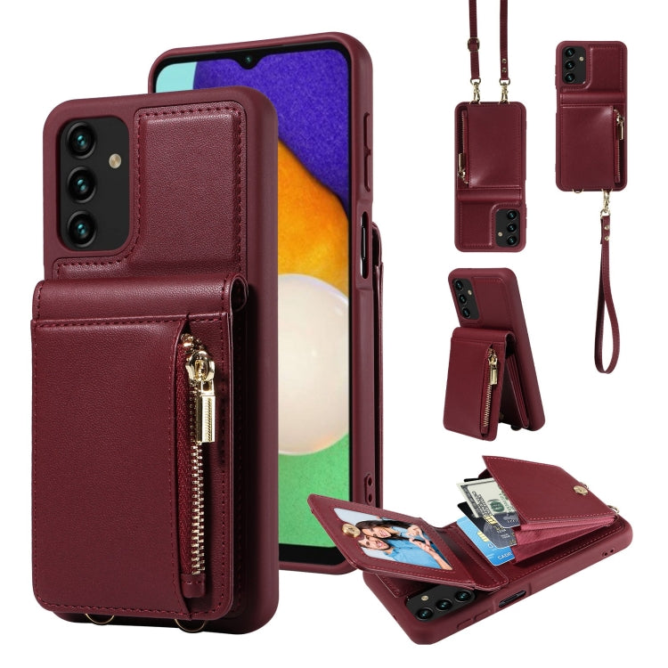 Crossbody Lanyard Zipper Wallet Leather Phone Case, For Samsung Galaxy S24 Ultra 5G, For Samsung Galaxy S23 FE 5G, For Samsung Galaxy S23 Ultra 5G, For Samsung Galaxy S23+ 5G, For Samsung Galaxy A13 4G / 5G, For Samsung Galaxy S22 Ultra 5G             ...