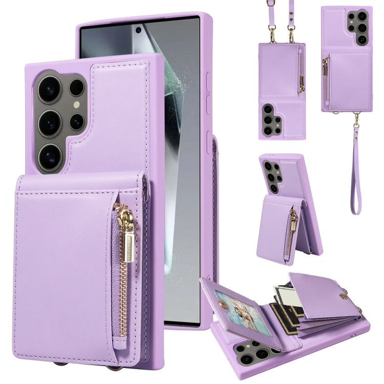 Crossbody Lanyard Zipper Wallet Leather Phone Case, For Samsung Galaxy S24 Ultra 5G, For Samsung Galaxy S23 FE 5G, For Samsung Galaxy S23 Ultra 5G, For Samsung Galaxy S23+ 5G, For Samsung Galaxy A13 4G / 5G, For Samsung Galaxy S22 Ultra 5G             ...