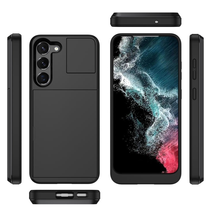 Multifunction Armor Slide Card Slot Phone Case, For Samsung Galaxy S23 Ultra 5G, For Samsung Galaxy S23 5G, For Samsung Galaxy S20 FE, For Samsung Galaxy S22 Ultra 5G, For Samsung Galaxy S22+ 5G, For Samsung Galaxy S22 5G, For Samsung Galaxy S21 5G    ...