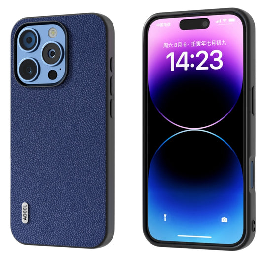 ABEEL Black Edge Genuine Leather Mino Phone Case, For iPhone 16 Pro Max, For iPhone 16 Pro, For iPhone 16 Plus, For iPhone 16, For iPhone 15 Pro Max, For iPhone 15 Pro, For iPhone 15 Plus, For iPhone 15, For iPhone 14 Plus, For iPhone 14