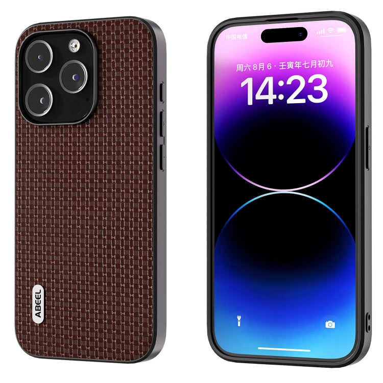 ABEEL Genuine Leather Luxury Black Edge Phone Case, For iPhone 15 Pro Max, For iPhone 15 Pro, For iPhone 15 Plus, For iPhone 15, For iPhone 14 Plus, For iPhone 14, For iPhone 14 Pro, For iPhone 14 Pro Max