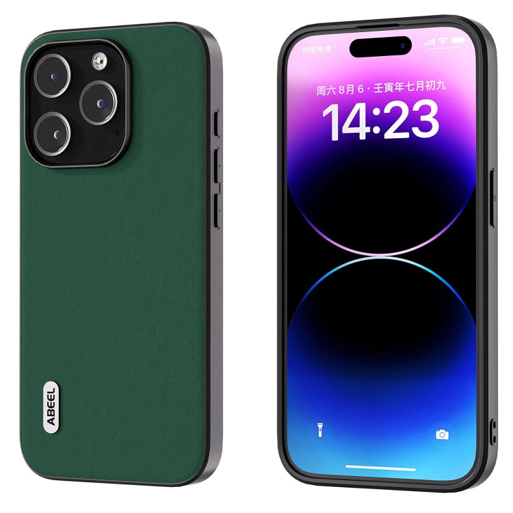 ABEEL Genuine Leather Silky Soft Black Edge Phone Case, For iPhone 15 Pro Max, For iPhone 15 Pro, For iPhone 15 Plus, For iPhone 15, For iPhone 14 Plus, For iPhone 14, For iPhone 14 Pro, For iPhone 14 Pro Max