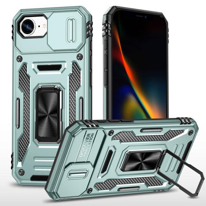 Armor PC + TPU Camera Shield Phone Case, For iPhone 18 Pro / 17 Pro, For iPhone 18 Pro Max / 17 Pro Max, For iPhone 17e / 16e, For iPhone 17, For iPhone Air, For iPhone 16 Pro Max