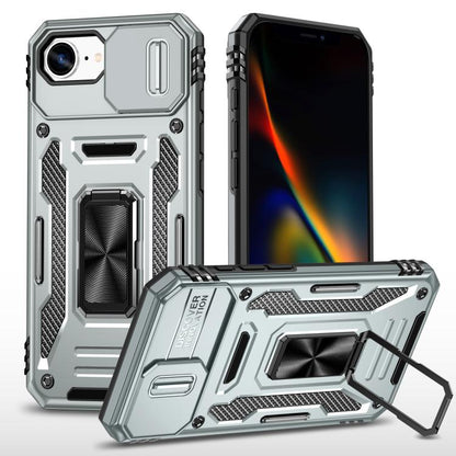 Armor PC + TPU Camera Shield Phone Case, For iPhone 17e / 16e, For iPhone 17 Pro Max, For iPhone 17 Pro, For iPhone 17, For iPhone Air, For iPhone 16 Pro Max