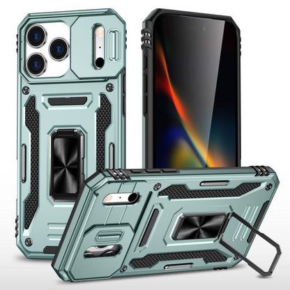 Armor PC + TPU Camera Shield Phone Case, For iPhone 18 Pro / 17 Pro, For iPhone 18 Pro Max / 17 Pro Max, For iPhone 17e / 16e, For iPhone 17, For iPhone Air, For iPhone 16 Pro Max