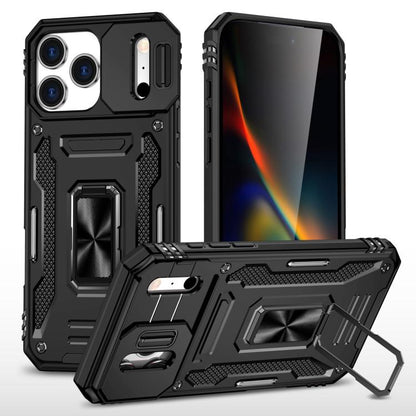 Armor PC + TPU Camera Shield Phone Case, For iPhone 18 Pro / 17 Pro, For iPhone 18 Pro Max / 17 Pro Max, For iPhone 17e / 16e, For iPhone 17, For iPhone Air, For iPhone 16 Pro Max