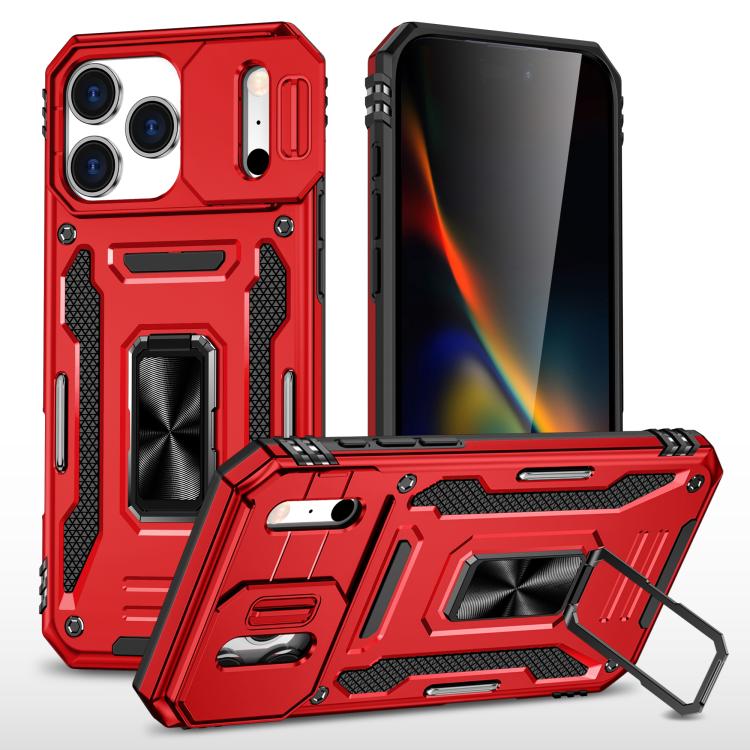 Armor PC + TPU Camera Shield Phone Case, For iPhone 18 Pro / 17 Pro, For iPhone 18 Pro Max / 17 Pro Max, For iPhone 17e / 16e, For iPhone 17, For iPhone Air, For iPhone 16 Pro Max