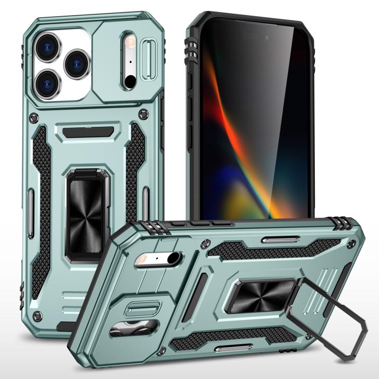 Armor PC + TPU Camera Shield Phone Case, For iPhone 18 Pro / 17 Pro, For iPhone 18 Pro Max / 17 Pro Max, For iPhone 17e / 16e, For iPhone 17, For iPhone Air, For iPhone 16 Pro Max