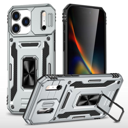 Armor PC + TPU Camera Shield Phone Case, For iPhone 18 Pro / 17 Pro, For iPhone 18 Pro Max / 17 Pro Max, For iPhone 17e / 16e, For iPhone 17, For iPhone Air, For iPhone 16 Pro Max