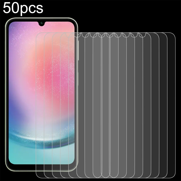 50pcs 0.26mm 9H 2.5D Tempered Glass Film, For Samsung Galaxy M06 5G, For Samsung Galaxy F06 5G, For Samsung Galaxy A06 5G, For Samsung Galaxy A35 / M35 / A36, For Samsung Galaxy A05s / M14 4G, For Samsung Galaxy F14 4G, For Samsung Galaxy S24 FE 5G    ...