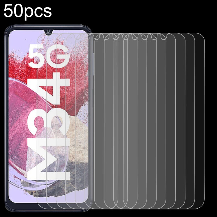50pcs 0.26mm 9H 2.5D Tempered Glass Film, For Samsung Galaxy M06 5G, For Samsung Galaxy F06 5G, For Samsung Galaxy A06 5G, For Samsung Galaxy A35 / M35 / A36, For Samsung Galaxy A05s / M14 4G, For Samsung Galaxy F14 4G, For Samsung Galaxy S24 FE 5G    ...