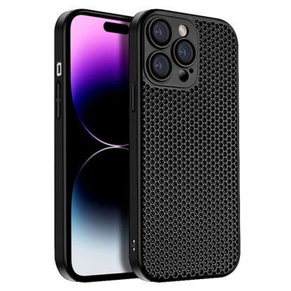 Honeycomb Radiating PC Phone Case, For iPhone 14 Plus, For iPhone 14, For iPhone 14 Pro, For iPhone 14 Pro Max, For iPhone 13 Pro Max, For iPhone 13 Pro