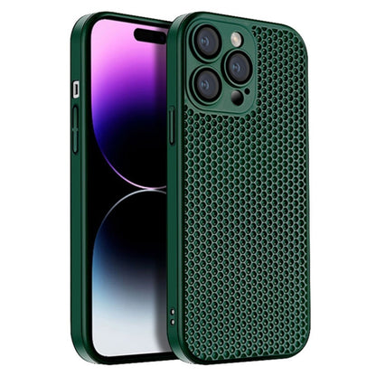 Honeycomb Radiating PC Phone Case, For iPhone 14 Plus, For iPhone 14, For iPhone 14 Pro, For iPhone 14 Pro Max, For iPhone 13 Pro Max, For iPhone 13 Pro