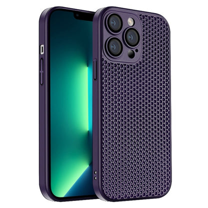 Honeycomb Radiating PC Phone Case, For iPhone 14 Plus, For iPhone 14, For iPhone 14 Pro, For iPhone 14 Pro Max, For iPhone 13 Pro Max, For iPhone 13 Pro