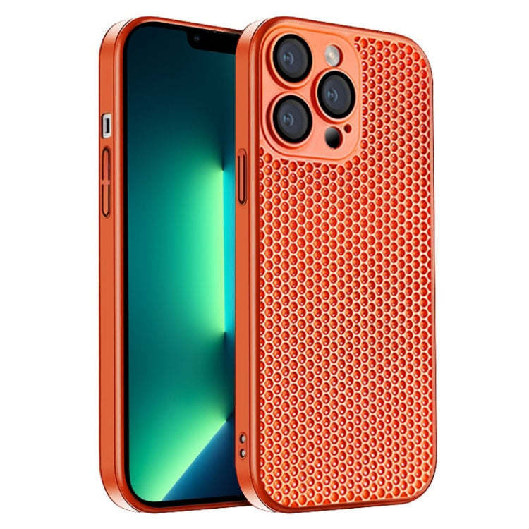 Honeycomb Radiating PC Phone Case, For iPhone 14 Plus, For iPhone 14, For iPhone 14 Pro, For iPhone 14 Pro Max, For iPhone 13 Pro Max, For iPhone 13 Pro