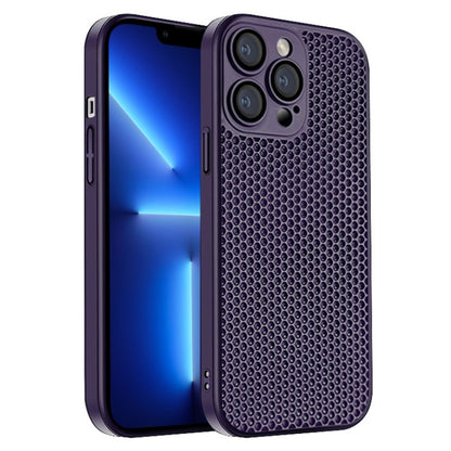 Honeycomb Radiating PC Phone Case, For iPhone 14 Plus, For iPhone 14, For iPhone 14 Pro, For iPhone 14 Pro Max, For iPhone 13 Pro Max, For iPhone 13 Pro