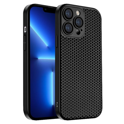 Honeycomb Radiating PC Phone Case, For iPhone 14 Plus, For iPhone 14, For iPhone 14 Pro, For iPhone 14 Pro Max, For iPhone 13 Pro Max, For iPhone 13 Pro