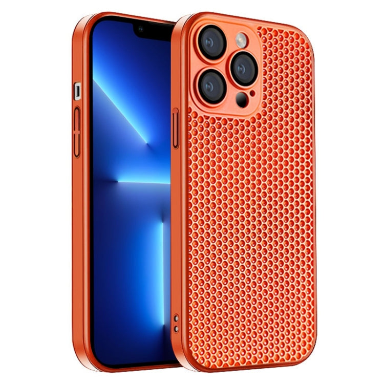 Honeycomb Radiating PC Phone Case, For iPhone 14 Plus, For iPhone 14, For iPhone 14 Pro, For iPhone 14 Pro Max, For iPhone 13 Pro Max, For iPhone 13 Pro