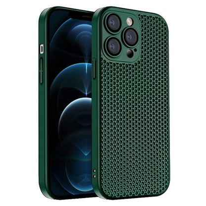 Honeycomb Radiating PC Phone Case, For iPhone 13, For iPhone 12, For iPhone 12 Pro Max, For iPhone 12 Pro, For iPhone 11 Pro Max, For iPhone 11