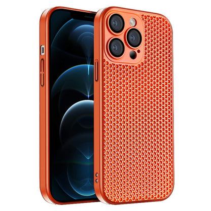 Honeycomb Radiating PC Phone Case, For iPhone 13, For iPhone 12, For iPhone 12 Pro Max, For iPhone 12 Pro, For iPhone 11 Pro Max, For iPhone 11