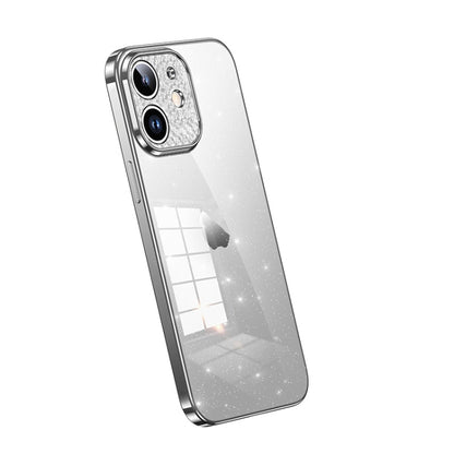 SULADA Electroplated Transparent Glittery TPU Phone Case, For iPhone 12 Pro Max, For iPhone 11