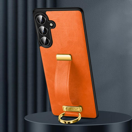 SULADA PC Hybrid Leather Texture Skin Feel Shockproof Phone Case, For Samsung Galaxy S25 5G, For Samsung Galaxy S25+ 5G, For Samsung Galaxy S25 Ultra 5G, For Samsung Galaxy S24 Ultra 5G, For Samsung Galaxy S24+ 5G, For Samsung Galaxy S24 5G            ...