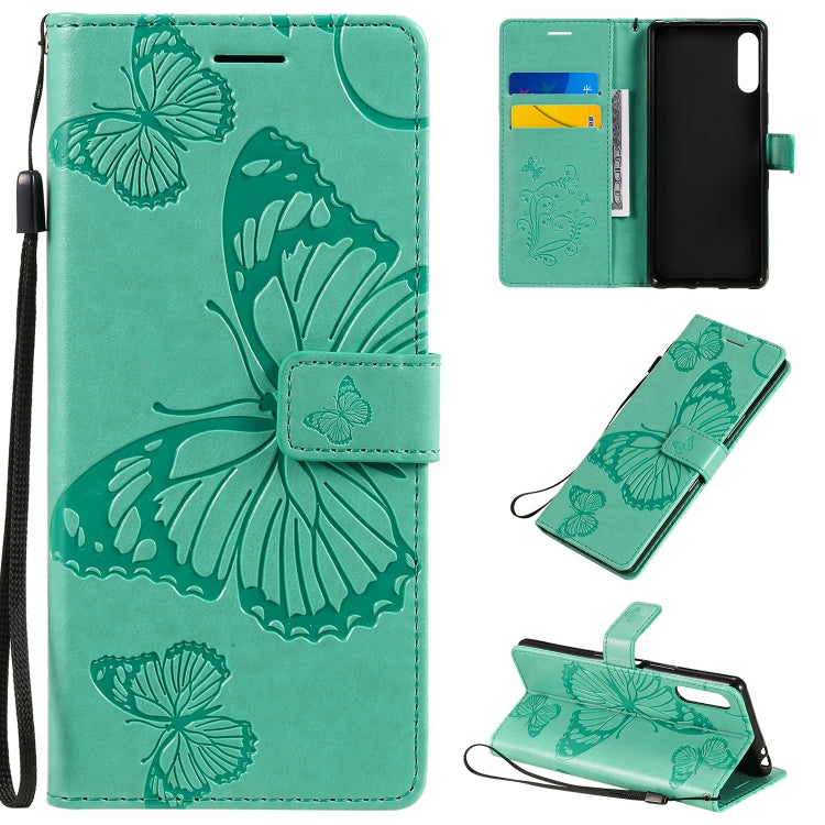3D Butterflies Embossing Pattern Horizontal Flip Leather Case with Holder & Card Slot & Wallet, For Sony Xperia L4, For Sony Xperia 10 II, For Xiaomi Redmi K30 Pro, For Samsung Galaxy A11, For Samsung Galaxy A21s, For Samsung Galaxy A31
